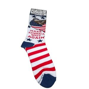 Primitives By Kathy LOL Socks “Make America Wait Again” Funny Socks OSFM NIP